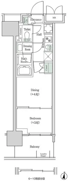 Brookside Residence Kiba - Floor Plan - []