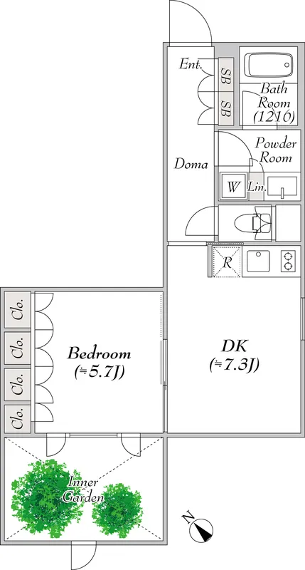 Pollast Yoyogi - Floor Plan - ["White", "Diagram"]