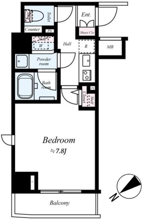 Reflet Premium Shiba Park - Floor Plan - []
