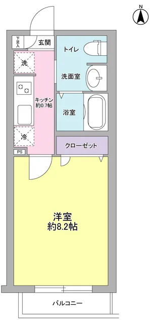 Rafine Sakurashinmachi - Floor Plan - ["White", "Plumbing fixture", "Bathroom"]