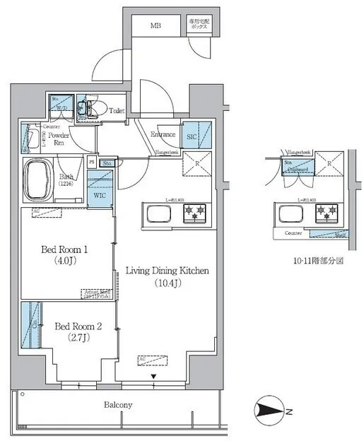 Urbanex Kinshi Park III - Floor Plan - ["White", "Diagram", "Plan"]