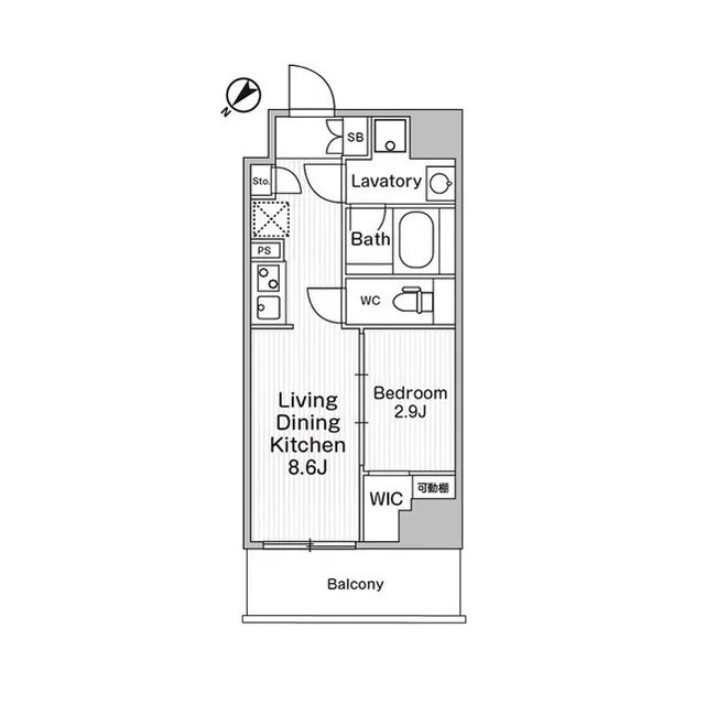 Comforia Live Sugamo - Floor Plan - ["Rectangle", "Schematic", "Font"]