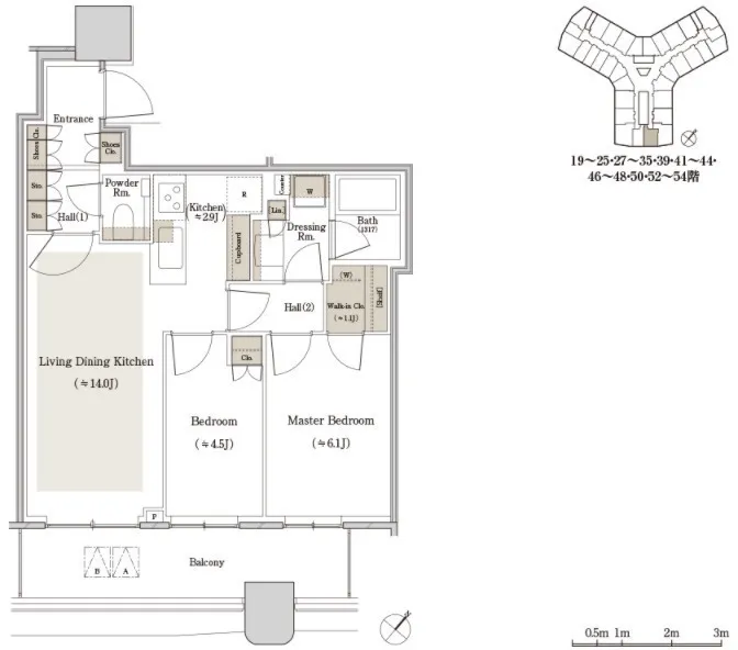 Park Tower Kachidoki South - Floor Plan - ["Diagram", "Plan", "Map"]
