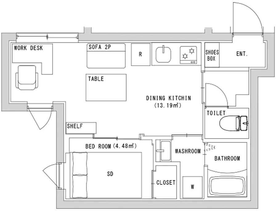 Hmlet Nishikoyama - Floor Plan - []