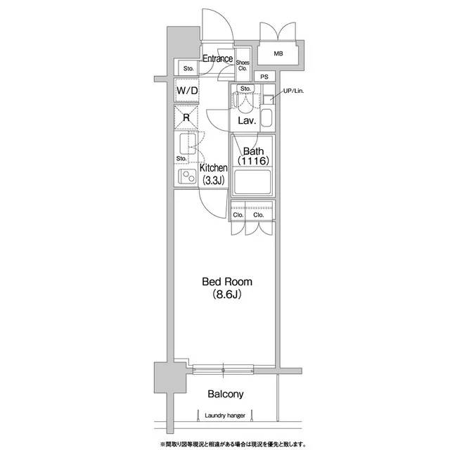 Comforia Ryogoku South - Floor Plan - ["Rectangle", "Font", "Parallel"]