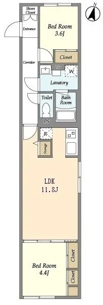 Glorio Shelt Magome - Floor Plan - ["Tile Flooring"]