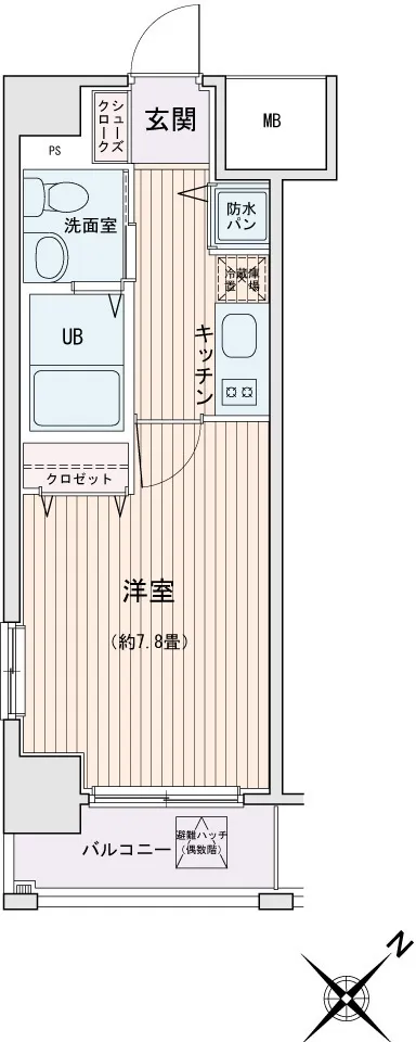 HF Monzen-Nakacho Residence - Floor Plan - ["Rectangle", "Font", "Parallel"]