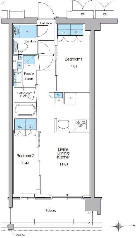 Le Fone Progre Takadanobaba North - Floor Plan - ["Diagram", "Plan", "Technical drawing"]