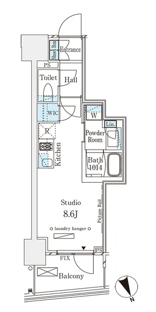 Parknard Fit Minami Aoyama Vista - Floor Plan - ["Floor plan", "Plan", "Diagram"]