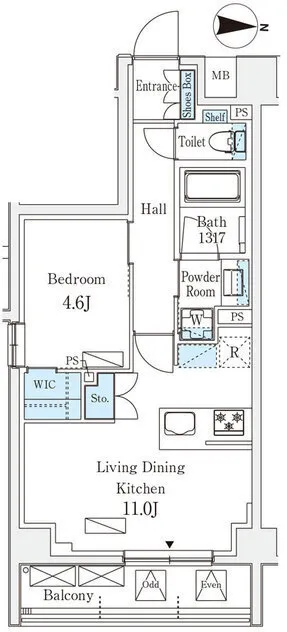 ARKMARK Shinjuku Nishiochiai - Floor Plan - []