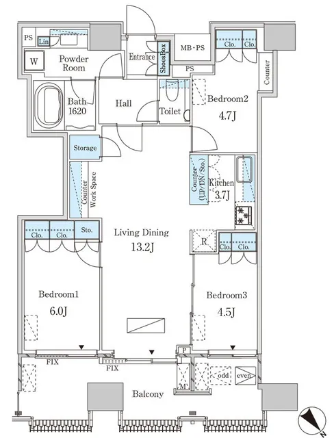 LEGASIS Nakameguro - Floor Plan - ["Rectangle", "Map", "Schematic"]