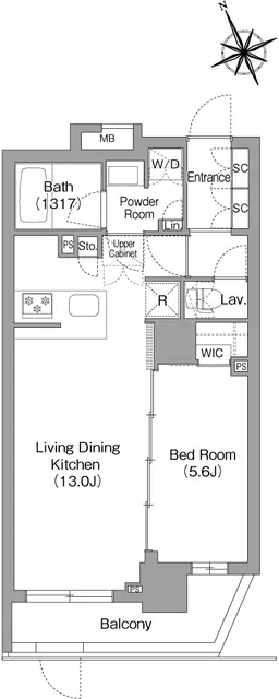 Comforia Nakakasai - Floor Plan - []