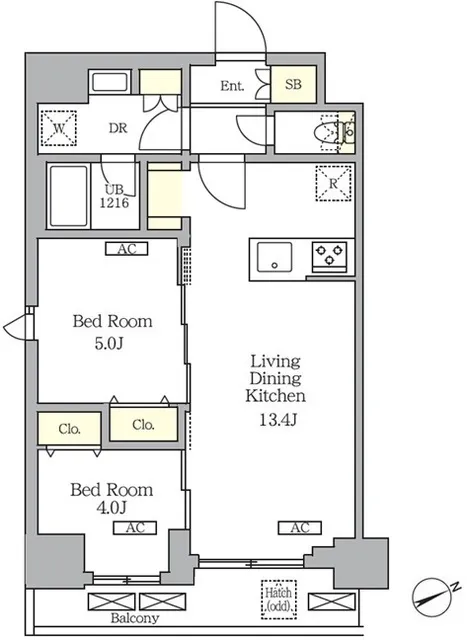 Granair Nishi-Nippori SOUTH - Floor Plan - ["Floor plan", "Diagram", "Plan"]