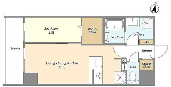 HF Kitasenju Residence - Floor Plan - ["Diagram", "Floor plan", "Plan"]