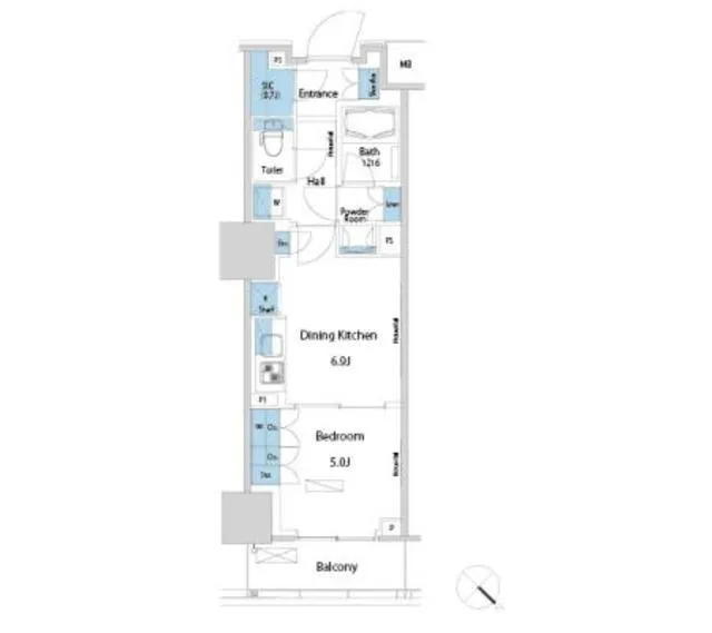 Park Axis Takinogawa La Breeze - Floor Plan - ["Floor plan", "Diagram", "Architecture"]