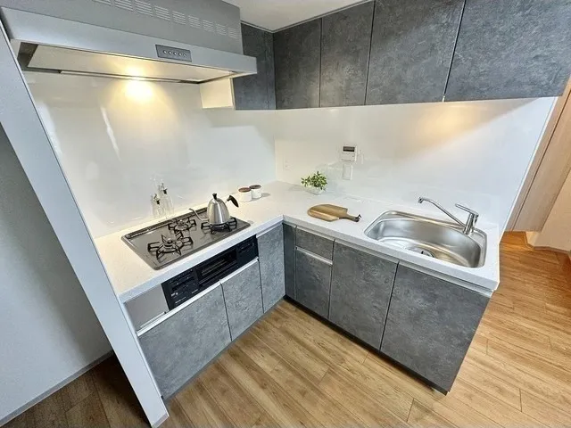 Well Square Shinjuku Toyama - Interior - ["Kitchen", "Countertop", "Major appliance"]