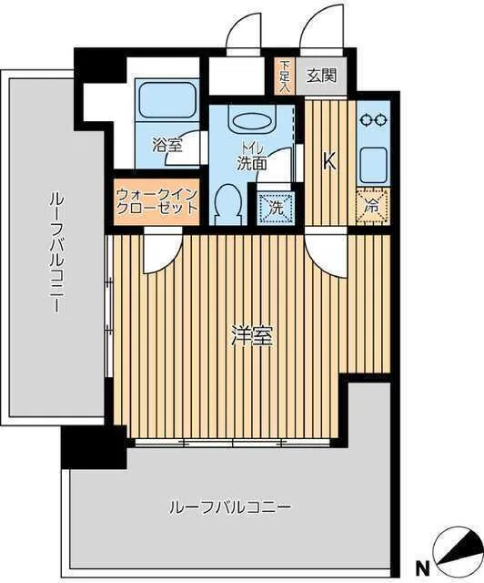 Pratique Kiyosumi Shirakawa - Floor Plan - ["Apartment", "Hardwood"]