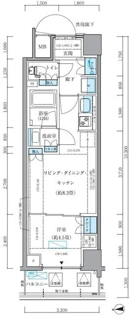 Park Axis Shinagawa Seaside - Floor Plan - []