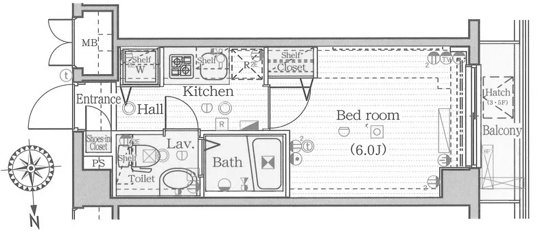 Gala City Osaki - Floor Plan - ["White", "Diagram", "Plan"]