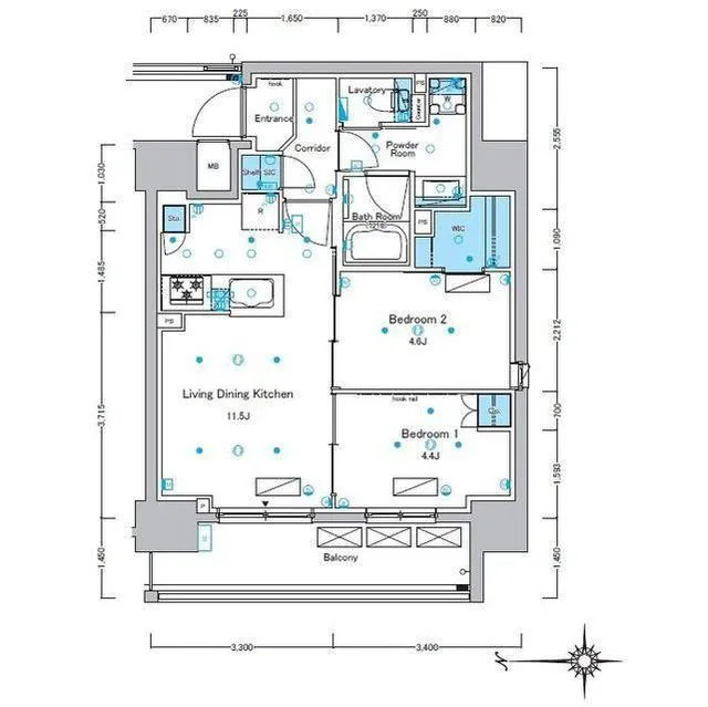 Lefon Prog-Rock Asakusa Iriya - Floor Plan - ["Schematic", "Rectangle", "Slope"]