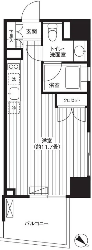 Ti-HIGASHIAZABU - Floor Plan - ["Floor", "Apartment", "Home Door"]