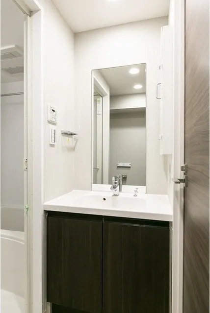 Ribio Maison Kachidoki - Interior - ["Mirror", "Sink", "Tap"]