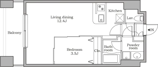 Residia Shiba Daimon II - Floor Plan - ["Diagram", "Floor plan", "Technical drawing"]