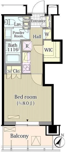 Merukumaru Keio Sasazuka Residence - Floor Plan - ["Wood flooring", "Tile Flooring"]