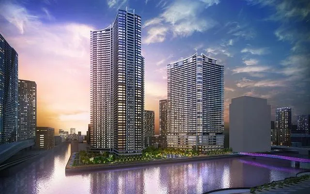 Park Tower Kachidoki South Building - Exterior - ["Cloud", "Water", "Sky"]