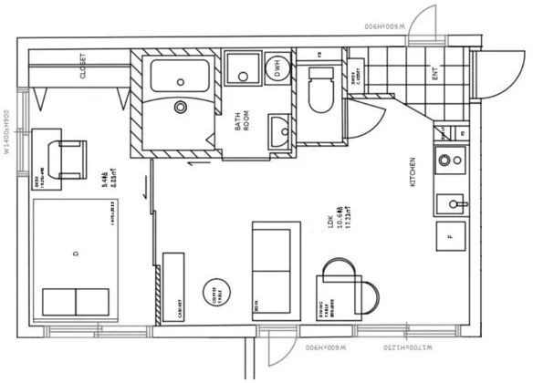 Hmlet Higashi Nakano - Floor Plan - ["White", "Plan", "Diagram"]