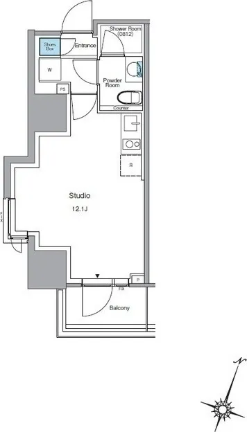 LEFONT PROGRESS SHIBUYA HILLTOP - Floor Plan - ["Rectangle", "Font", "Slope"]