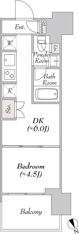 Wellis Urban Suitengumae - Floor Plan - []