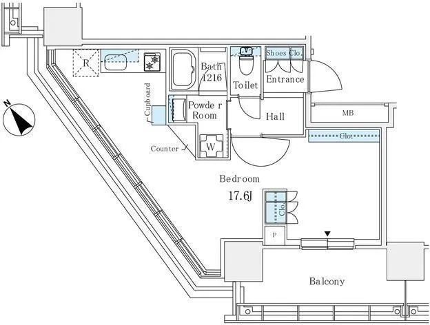 Brillia Tower Hamarikyu - Floor Plan - ["Plan", "Diagram", "Schematic"]