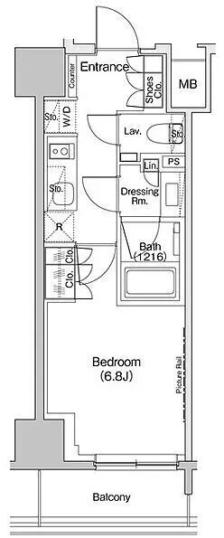 The Park Habio Iriya - Floor Plan - []