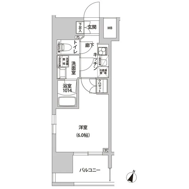 Lacras Hatagaya - Floor Plan - ["Rectangle", "Parallel", "Font"]