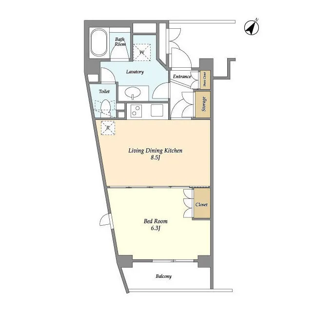 Orchid Residence Kagurazaka - Floor Plan - ["Rectangle", "Map", "Parallel"]