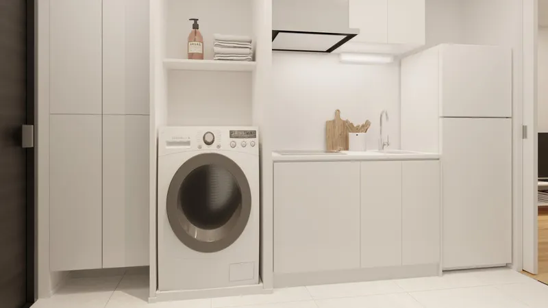 Fullea Wakamatsu Kawada - Interior - ["Washing machine", "Major appliance", "Clothes dryer"]