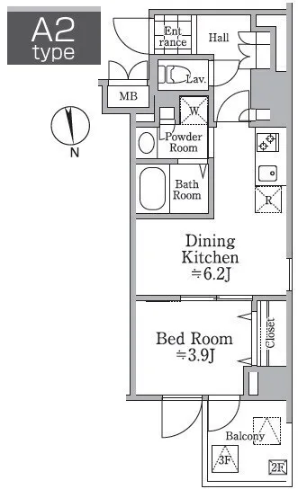 Residia Nishikoyama - Floor Plan - []