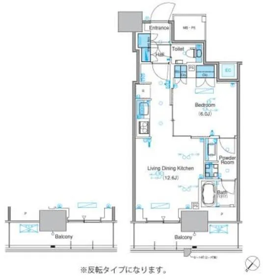 Park Axis Toyosu Canal - Floor Plan - ["Diagram", "Floor plan", "Plan"]