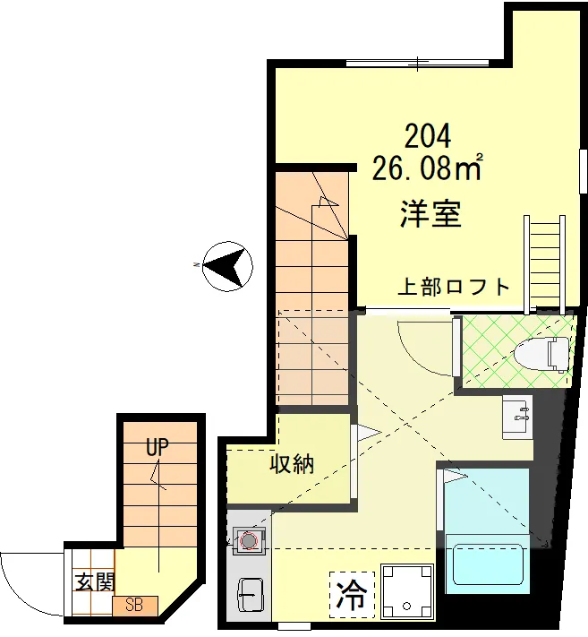 Augusta Court Itabashi Honcho - Floor Plan - ["White", "Plan", "Diagram"]