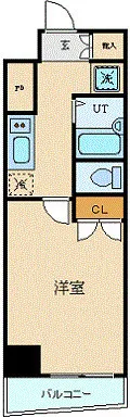 Sky Court Kudanshita - Floor Plan - ["Apartment", "Balcony"]
