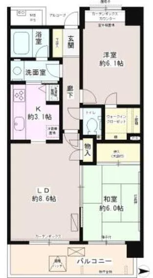 Tachikawa Showa Memorial Park Park Homes - Floor Plan - ["Apartment", "Condominium", "Plan"]