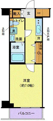 Clevista Toyosu Bayside II - Floor Plan - ["Apartment", "Tile Flooring", "Geraniums"]