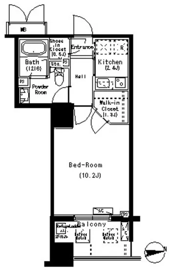 Park Axis Moto-Asakusa Stage - Floor Plan - []