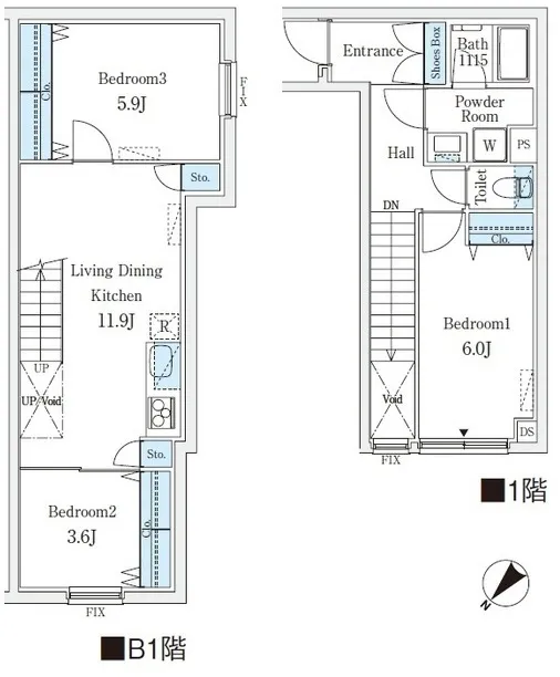 CREATIF Gakugei Daigaku - Floor Plan - ["White", "Plan", "Diagram"]