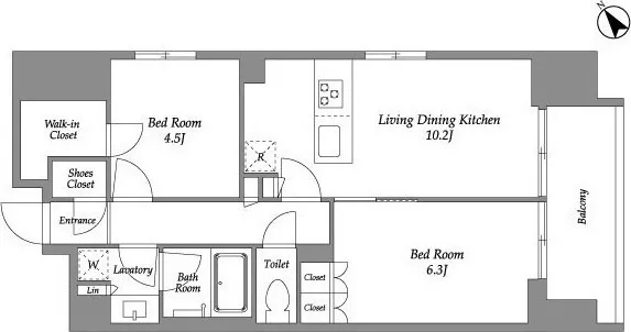 Season Flats Omorinishi - Floor Plan - ["White", "Diagram", "Floor plan"]