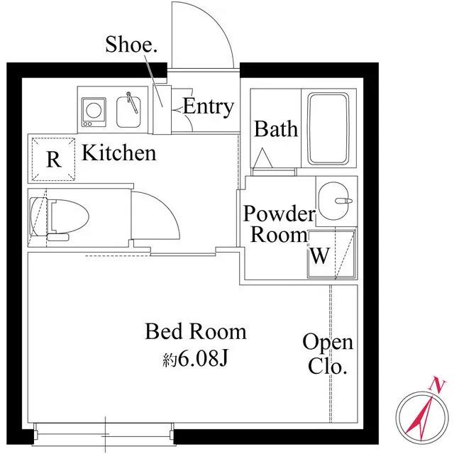Option Sakashita - Floor Plan - ["White", "Plumbing fixture", "Sink"]
