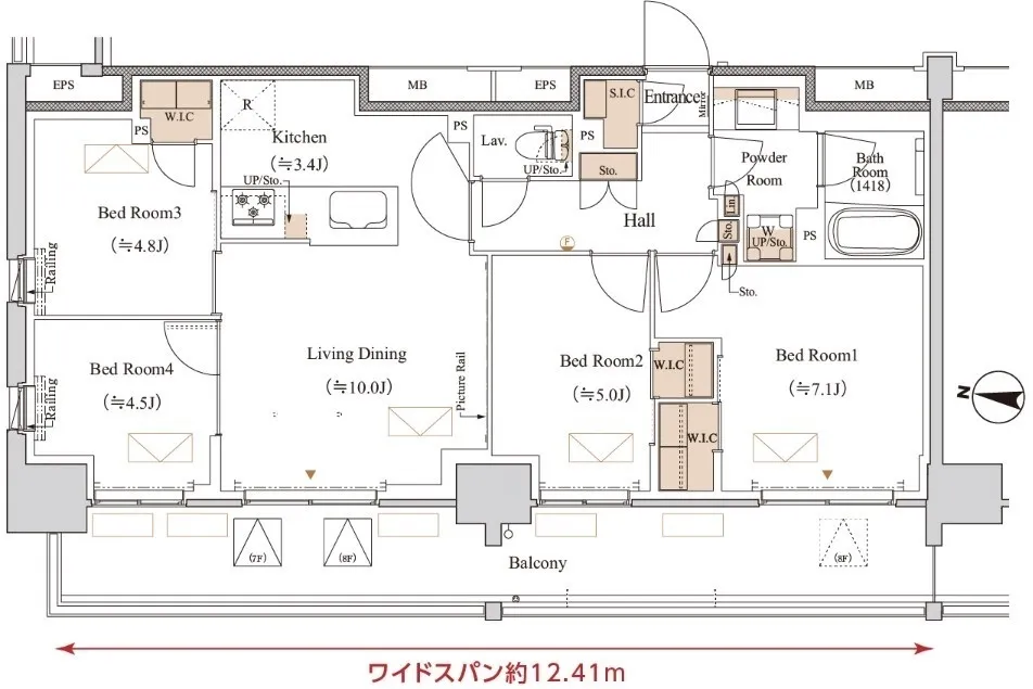 Blanchiesta Kiba - Floor Plan - ["White", "Plan", "Diagram"]