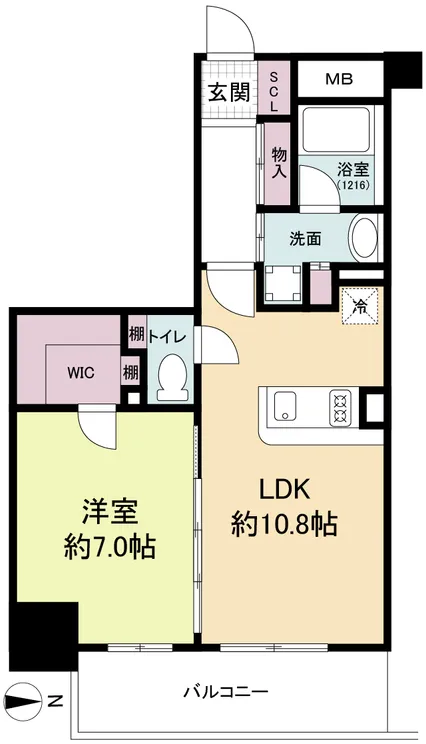 Aprile Sakaisuji Honmachi - Floor Plan - ["Apartment", "Tile Flooring", "Wood flooring"]