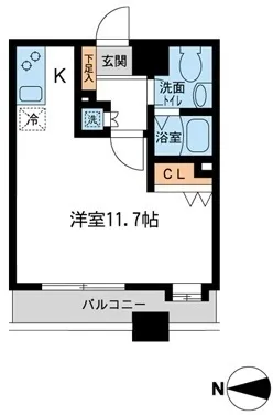 HF Kinshicho Residence - Floor Plan - ["Rectangle", "Communication Device", "Output device"]